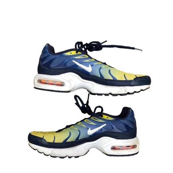 2017 Nike Air Max 97 Plus Tuned 1 Blue/Yellow Size 6.5 - Picture 9 of 16